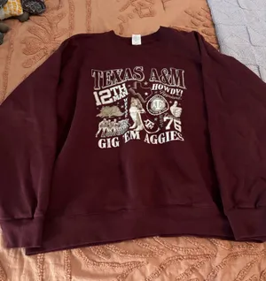 Texas A&M Sweatshirt Red Size L thumbnail 1