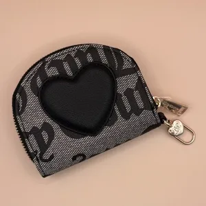 Juicy Couture Black Gothic Logo‎ Coin Purse with Heart Mirror and Gold Hardware thumbnail 3