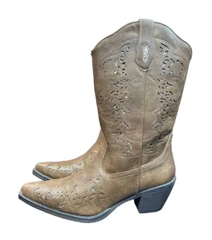 Roper‎ Western Boots Womens Alisa Glitter Brown Size 9 New thumbnail 1