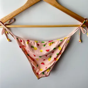 J. Crew Playa‎ | Fruit Print String Bikini Bottom Size Large NWT thumbnail 7