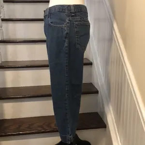 Vintage EDDIE BAUER Women’s Clamdigger Capris Vented Hem Denim Jeans Sz 8 thumbnail 3