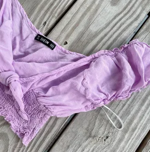 SheIn Cropped Wrap Top thumbnail 2