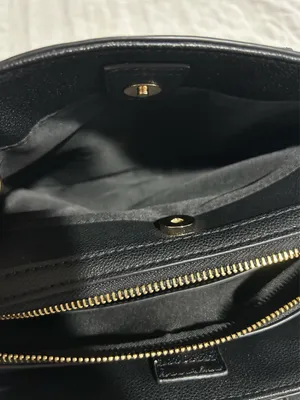 Nine West Black Purse Faux Leather Crossbody thumbnail 5