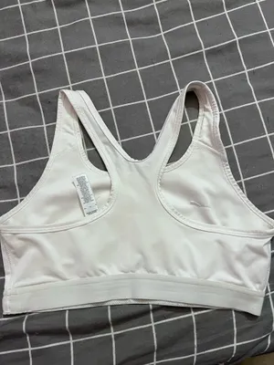 White Nike Sports Bra thumbnail 2
