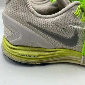 Nike Lunarglide 4 Athletic Sneakers Sz 8.5 Neon Green & White Lunarlon thumbnail 3