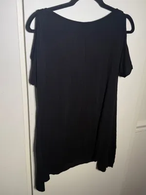Midnight Hour Guns N' Roses Concert Black Graphic Cold-Shoulder Tank Womens XL thumbnail 5