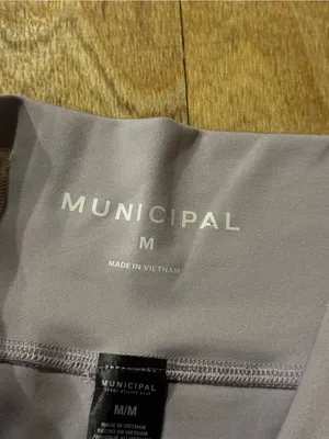 NWOT Municipal Women's 4AM Club Biker Shorts Purple Size Medium thumbnail 4