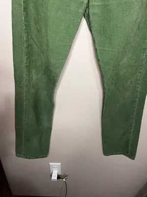 Levis Vintage‎ Y2K Green Corduroy Straight-Leg Button Fly Pants thumbnail 4