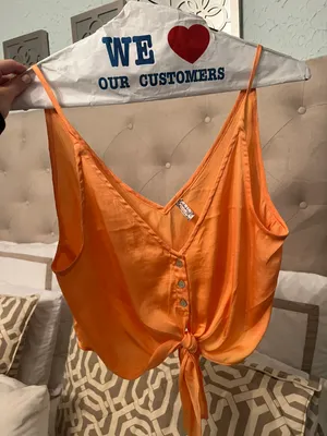 Free People Orange Tank thumbnail 2