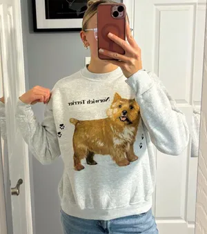 Vintage Norwhich Terrier Crewneck Sweatshirt thumbnail 1