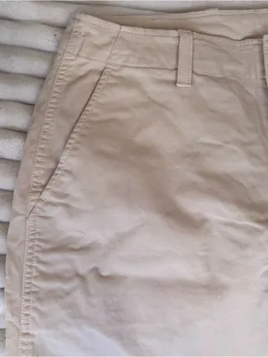 GAP Women's Downtown Mid Rise Khaki Light Beige Straight-Leg Pants Size 10 thumbnail 4