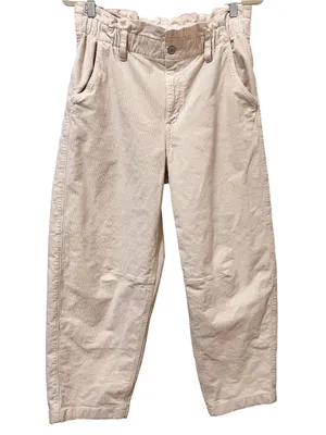 American Eagle Barrel Corduroy Pants 8 Cream thumbnail 2