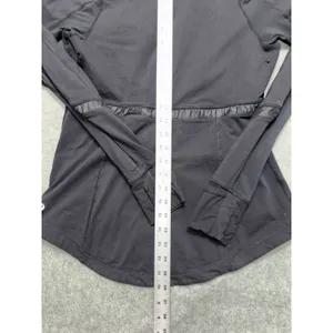 Lululemon Womens Run Reflect 1/2 Zip Pullover Black Stretch Jacket Size 10 thumbnail 9