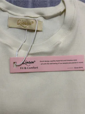 Kids Long-Sleeve Crewneck Top - Cream thumbnail 3