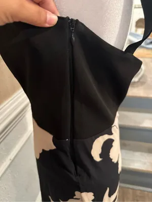 Colombian Black Floral Maxi Dress with Ruffles thumbnail 4