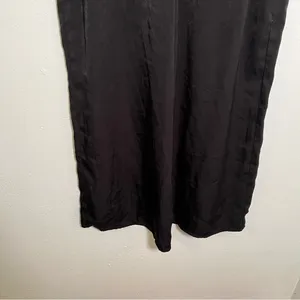 West Kei Women's Size Small Cropped Wide Leg Tie Waist Pants Black‎ High-Rise thumbnail 5