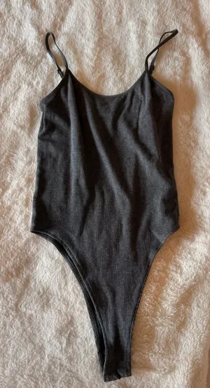 Dark Grey Zara Bodysuit  thumbnail 1