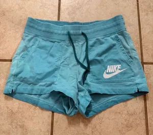 Nike Turquoise/Teal Sweat Shorts thumbnail 1