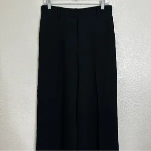 Aritzia Wilfred Black Chici Minimalist Contemporary Wide Leg Pants, Size 6 thumbnail 2