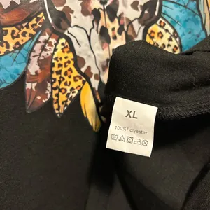Black Western Graphic Tee with Bull Skull & Flower Design XL thumbnail 4