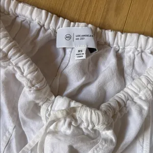 AG Adriano Goldschmied White Drawstring Pants thumbnail 2