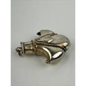 Vintage 3-D Dimensional Silver Fleur de‎ Lis Pendant Steampunk French Goth thumbnail 2