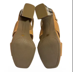 Andrew Geller Camel Tan Slingback Sandals thumbnail 6