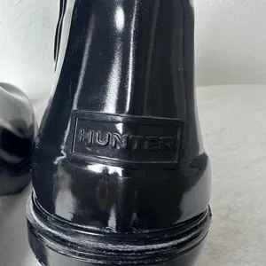 Hunter Rare Original Refined High Heel Chelsea Women's Rain Black Boots Size 9 thumbnail 8