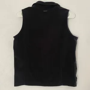 Columbia Black Fleece Vest Women’s Small Zip Up Lightweight Outdoor Layering thumbnail 3