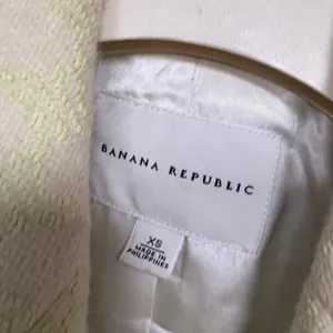 Banana Republic‎ Lime Green And White Wool Blend Trench Coat Size XS thumbnail 9