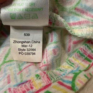 Lilly Pulitzer Classic Print Tank Mini Dress Cinch Tie Waist Pockets Size XS thumbnail 8