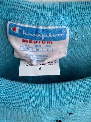 Champion cropped tee with paint splatter details thumbnail 3