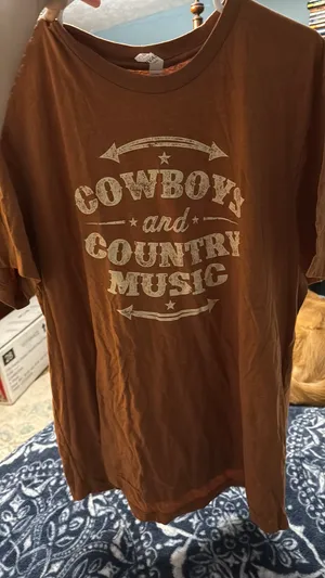Cowboys and country music tshirt thumbnail 1