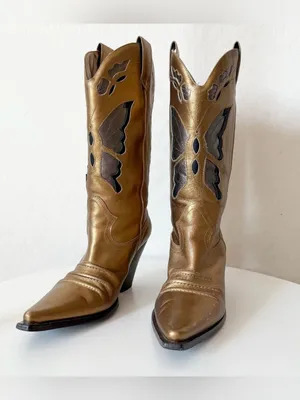 DIBA bronze butterfly cowgirl boots thumbnail 2