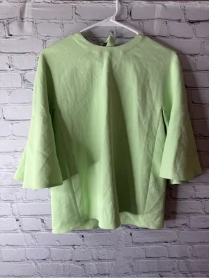 Tibi mint Green Bell Sleeve Women's Top size xs thumbnail 2