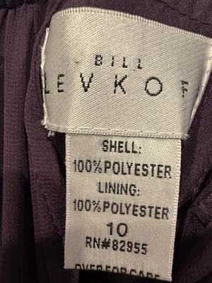 Bill Levkoff Dark Plum/eggplant Halter Maxi Dress thumbnail 2