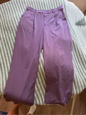 Halara Straight Leg Purple Trousers thumbnail 1