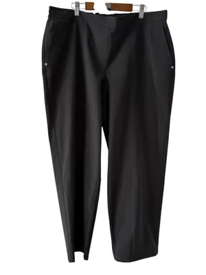 Lafayette 148 Pull On Straight Leg Pants Brown XL Stretch Waist Pockets thumbnail 12