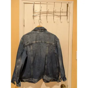 Calvin Klein Women's Blue Oversized Trucker Jacket M thumbnail 7