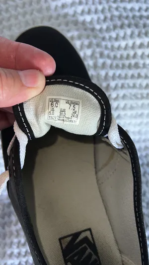 Vans Unisex Black And Gray Canvas Sneakers thumbnail 6