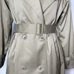 Vintage Worthington Made in Poland Long Double Breasted Trench Coat Women's 8 thumbnail 3