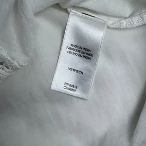 Lucky Brand Embroidered Cotton Blouse White XS Romantic Boho Prairie thumbnail 11