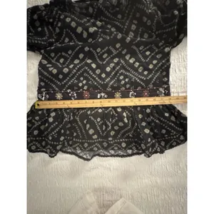 Sea New York Maja Top Cotton Size XS Boho Peplum Embellished thumbnail 11