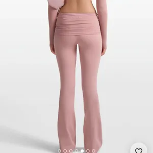 NWOT NIKE x SKIMS foldover slim flare leggings in Himalayan size XS thumbnail 4