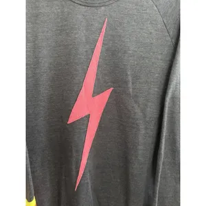 Aviator Nation Lightning Bolt Neon Chevron 5 Stripe Crew Sweatshirt Size Medium‎ thumbnail 8