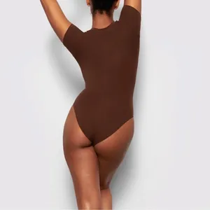 NWT Skims Fits Everybody T-Shirt Bodysuit Cocoa size XXS (B23) thumbnail 2