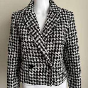 Anthropologie Maison D’ Amelie Made In Paris Houndstooth Twee Jacket thumbnail 1