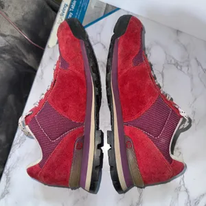 Merrell Solo Origin Sneakers Women 8 Red Suede Granola Mesh Hiking Trail Running thumbnail 5