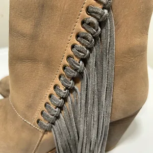 Diba True Jilly Ann Fringe Boots Tan Size 8 thumbnail 12