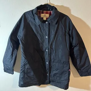 Woolrich Black Lined Jacket, Size L thumbnail 1